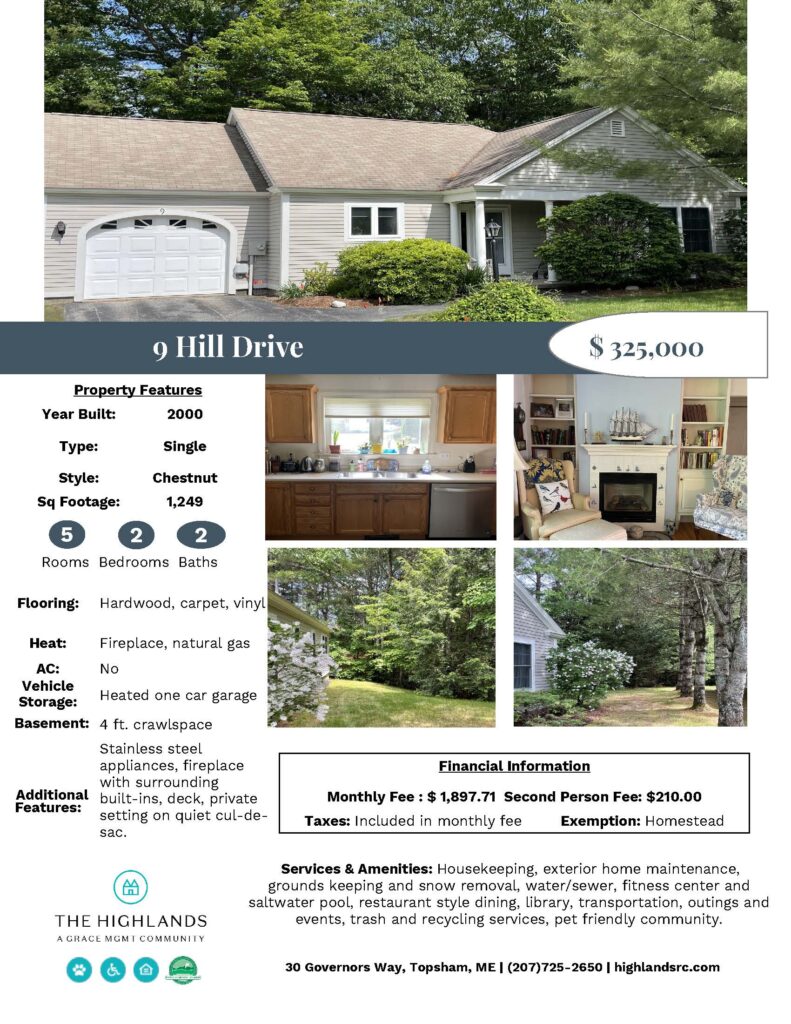Estate Homes 9 Hill Drive, Chestnut, 2 Bed, 2 Bath listing image.