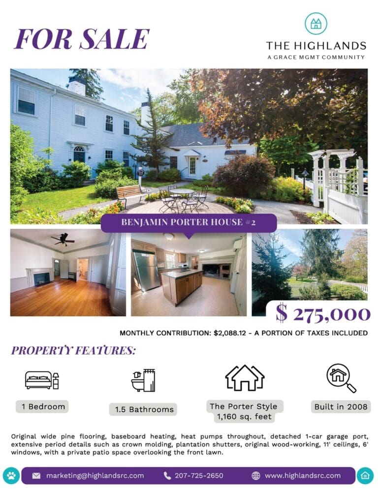 Cooperative Apartment Homes in Topsham, ME The Highlands